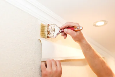 Pose de papier peint à Sceautres — revêtements muraux et toiles de verre
